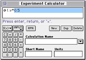 Click the multiplication key ( ) in the keypad area, and then enter the measured value for the mass of the cart in kilograms