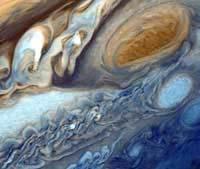 Jupiter is heavier than any other planet. Its mass (quantity of matter) is 318 times larger than that of Earth. Although Jupiter has a large mass, it has a relatively low density.
