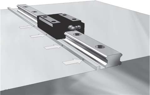 Recommended rail screw fastening torque Screw size M 2 M 2.3 M 2.6 M 3 M 4 M 5 M 6 M 8 M 10 M 12 M 14 M 16 Fastening torque (kgf-cm) Steel Cast Iron Aluminum alloy 6.3 4.