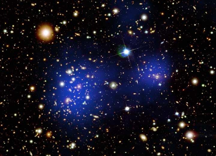 Evidence of Dark Matter Clusters are filled with hot X-ray