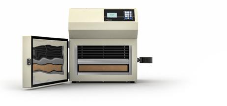3 4 EFFICIENCY WITH EASE CLOSE PLATES The top plate automatically lowers for rigid samples or to a predetermined thickness for compressible samples.
