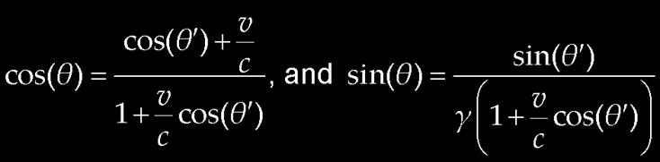 speeds formulae: In Bradley s case, θ