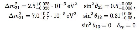θ 13 sensitivity To discover a non-zero value of the parameter θ 13, the hypothesis of sin 2 (2θ 13 )=0 must be ruled out at a certain C.L.