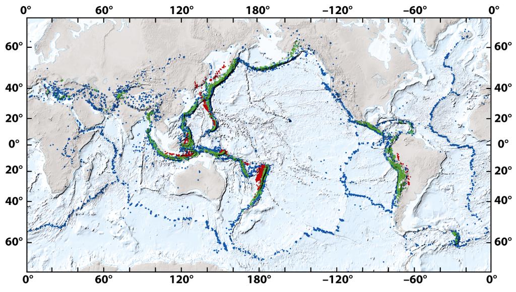 Earthquakes indicate how tectonic plates interact at their