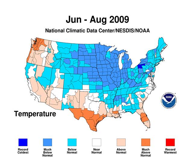 Meteorology: Cooler and Wetter Summer Below Normal Temperature Above Normal Precipitation