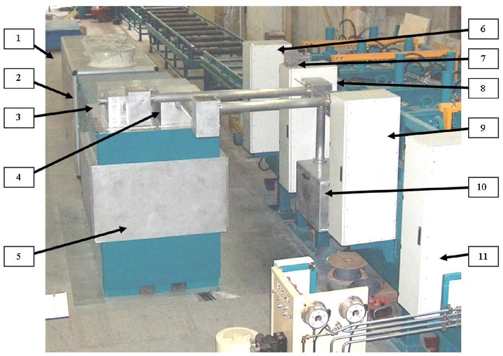 Figure 9 shows the comlete 200kW high frequency ress with the cooling unit, high frequency generator, all necessary matching units and the ress itself.