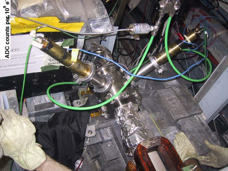 FLASH Experimental Design Thin Target Stage Electron beam passes (5x10 7-5x10 9 e - /pulse) through a chamber of air. 1x1 2x2 mm beam spot.