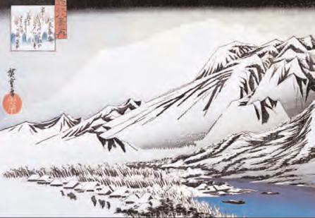Hiroshige-Mountain in the Snow Celebrate