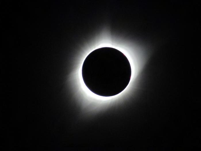 SOLAR ECLIPSE Greg Lutes These two solar eclipse photos were taken at the Glendo State Park in S.E. Wyoming with a Canon Power Shot SX530HS.