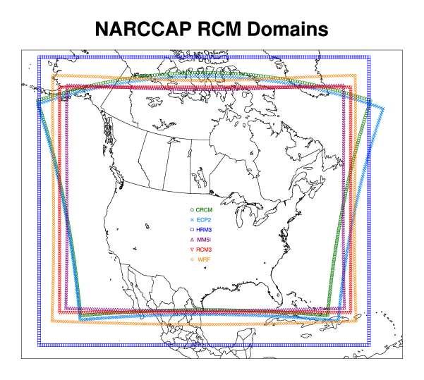 AO-GCM Regional model CCSM [NCAR] CCSM [NCAR] CCSM [NCAR] CCSM3 [NCAR] GFDL [NOAA] GFDL [NOAA] GFDL [NOAA] HADCM3 [UK] HADCM3 [UK] CGCM3