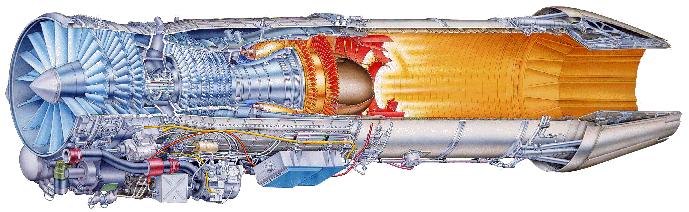 The turbine inlet temperature limits the thrust.