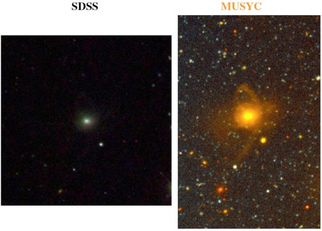 Extragalactic astronomy: faint surface brightness limit 3x3 arcmin,