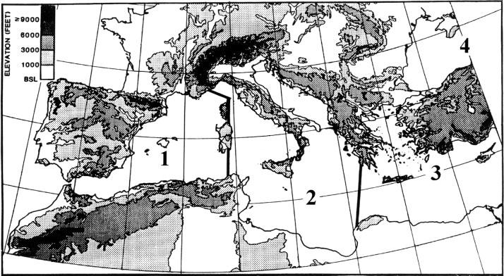 664 C. J. LOLIS, A. BARTZOKAS AND B. D. KATSOULIS straits and channels.