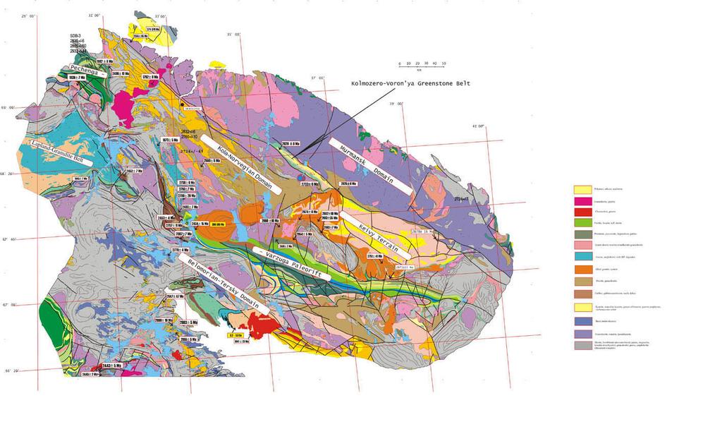 Regional and local geology of the Kola