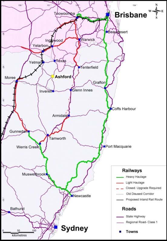 Infrastructure Several road rail options for transporting coal to port have been reviewed independently and by Laneway internally with several seeming viable at current coking coal prices. 1.