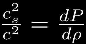 Relation between the equation of state and the scale or the density Both