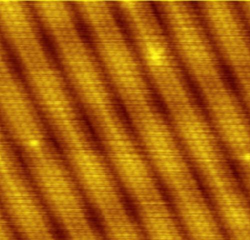 Introduction Atoms Image of surface reconstruction on a clean Gold (Au(100)) surface, as visualized using scanning