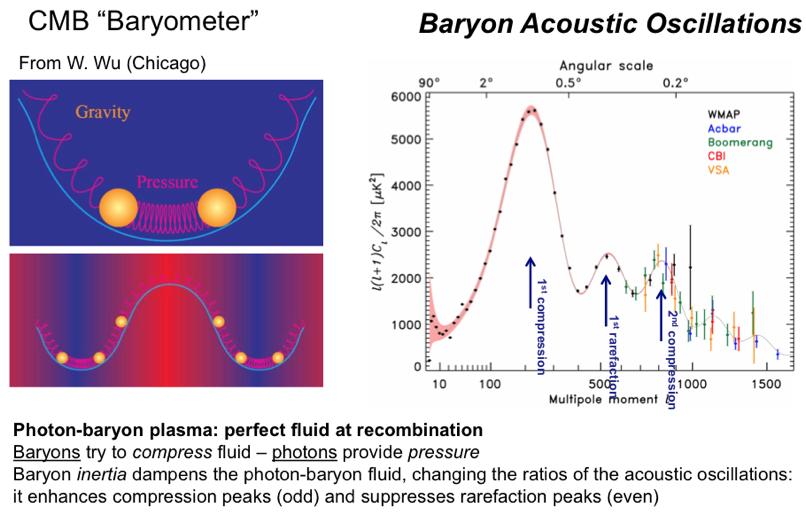 CMB Acoustic Spectrum Baryons compress photon-baryon plasma at