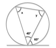 angle of a cyclic quadrilateral is equal to the interior opposite