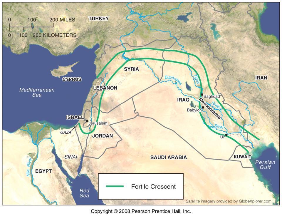Origins of the State Can be traced to Fertile Crescent Fertile Crescent is an arc between the Persian Gulf and the Mediterranean Sea Crossroads between Europe, Asia, and Africa City-State is a