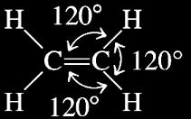 the contains lone pairs. (2) In C 2 H 4,all six atoms lie in the same plane.
