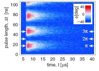 meter response after Rabi pulse π pulse 2π pulse