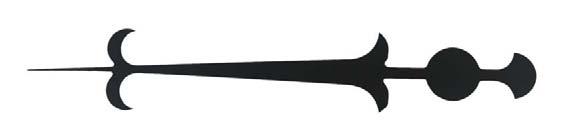 75 Length Dial Arrow #10 Black