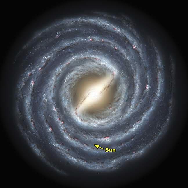 located ~28,000 light years