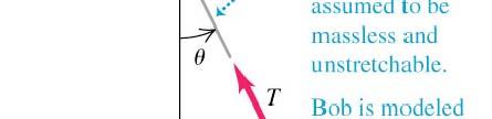 The simple pendulum A simple pendulum consists of a point mass (the