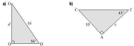 Lesson 4: Trigonometry - Two Right-Triangles Recall: the three Trigonometric ratios: For Example: With respect to MIT, identify each of these parts.