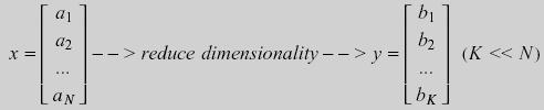 Dimensionality Reduction One approach to deal with high dimensional data is by reducing their dimensionality.