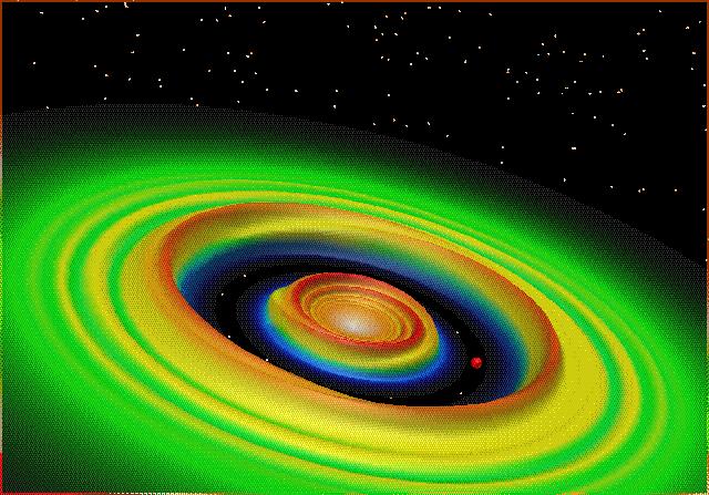 Hot Jupiters Solution for hot giant extrasolar planets: inward migration mechanism during the formation. The planet is formed far away from the star, but migrates inwards by interaction with the disk.