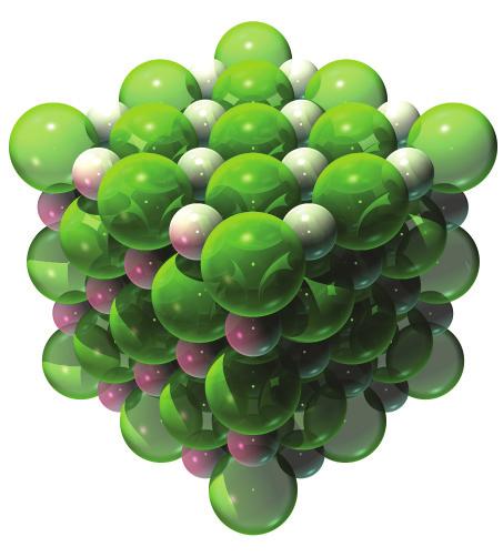 3 Sodium chloride has an ionic crystal lattice structure like that shown in the diagram below.