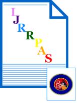 International Journal of Research and Reviews in Pharmacy and Applied science www.ijrrpas.com Corresponding Author NARENDRA DEVANABOYINA* Ch.DURGAKUMARI, L.NAGARAJU, R.SRIDHARANI PRIYA, S.