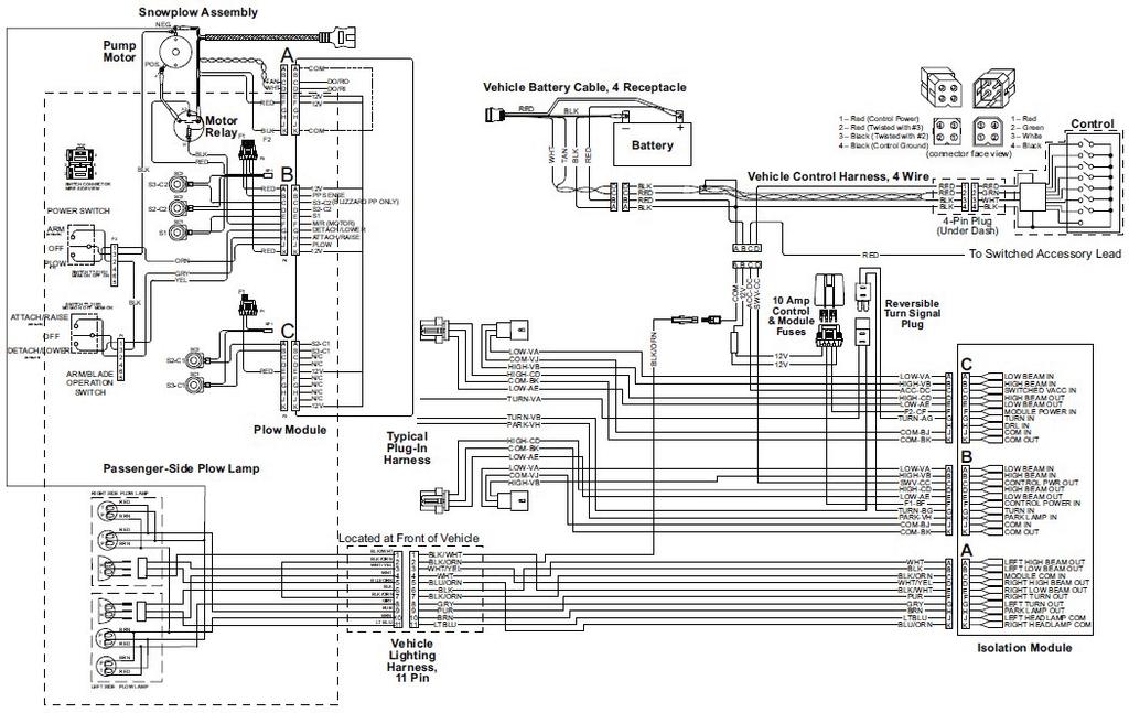 Electrical Schematic (FLEET FLEX) 2-Plug System Communication Wires Blue