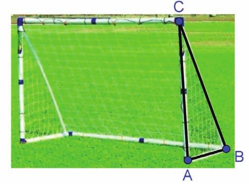 Question 13 Scale 10C A set of gaols has dimensions 3.6m 1.7m 0.5m The back support of the goal forms a triangle as shown where CAB = 90 and ABC = 71. Calculate the BC correct to one decimal place.