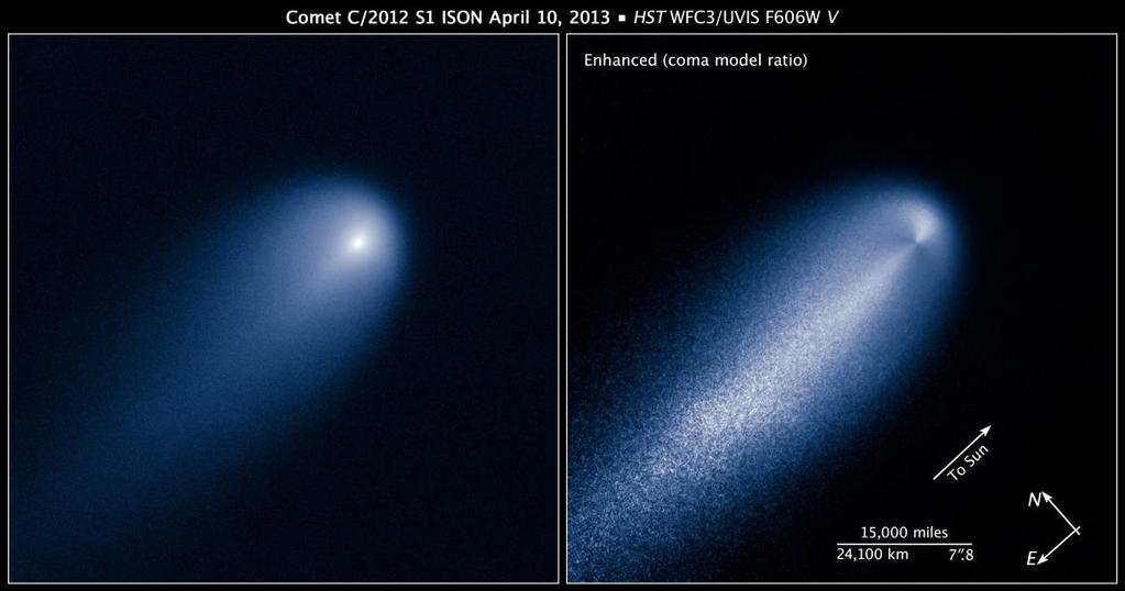 WHAT ARE COMETS? They have no moons or rings.