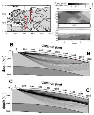 Application of a Global 3D Model to Improve Regional Event Locations uppermost mantle structure. Vertical resolution is reached due to use of broadband surface wave data in the period range 16-200 s.