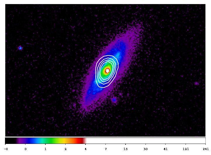 610 MHz emisison around Mrk845 Mrk845 is an emission line galaxy with Sy2 type AGN. It is an isolated spiral galaxy and has a regular disk structure.
