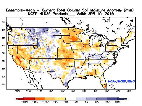 drier Southeast corn belt wetter Soil Moisture Anomaly