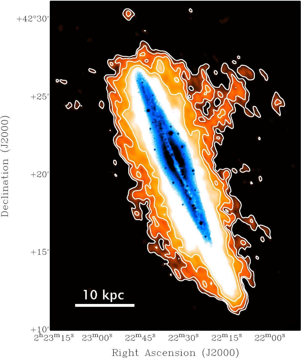 Extra-planar gas NGC 891 Hα, optical R,