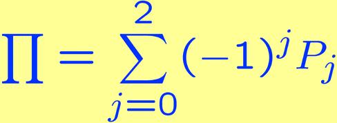 entanglement: correlates states Π oscillates with 2ϕ!