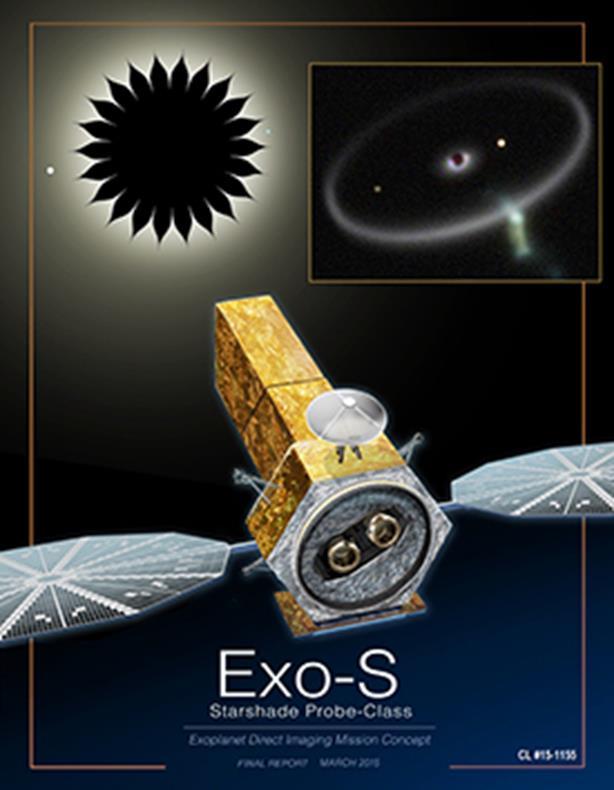 Starshade Probe Mission Options Seager+ 2015 studied two mission concepts utilizing a starshade for detecting & characterizing Earth analogs in a sample of ~2 dozen nearby stars.