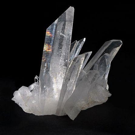 The pizoelectric effect in quartz Normally quartz has a regular