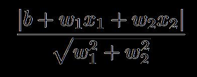 Recall: The geometry of a linear classifier b w 1 x 1 w 2 x 2 =0 Prediction