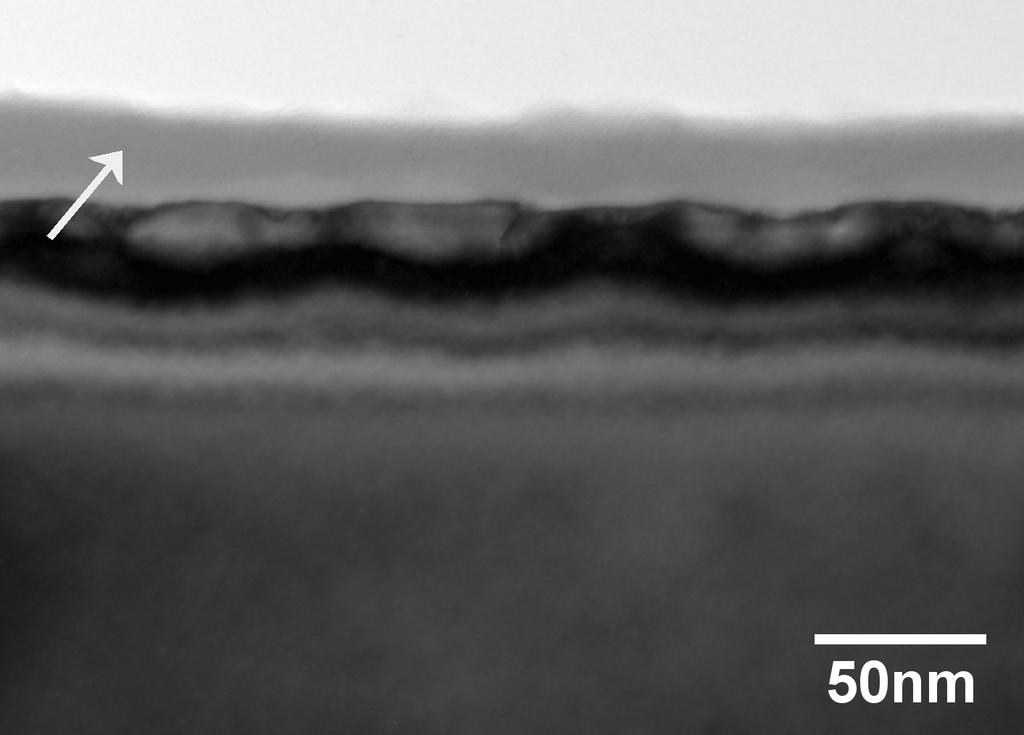 thermal treatment resulted in the formation of a phosphosilicate glass (PSG) layer on Si surface. Figure 2. Cross-sectional bright field TEM image obtained from the Ph screen printed n+ emitter.