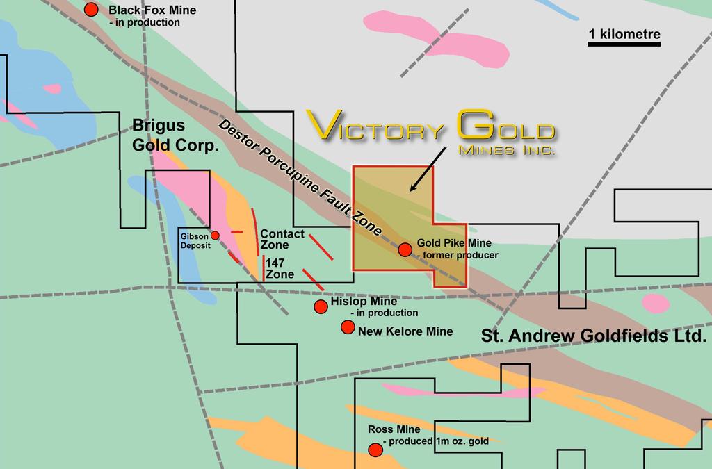 4 Figure 1 The Gold Pike Mine Property is Situated between