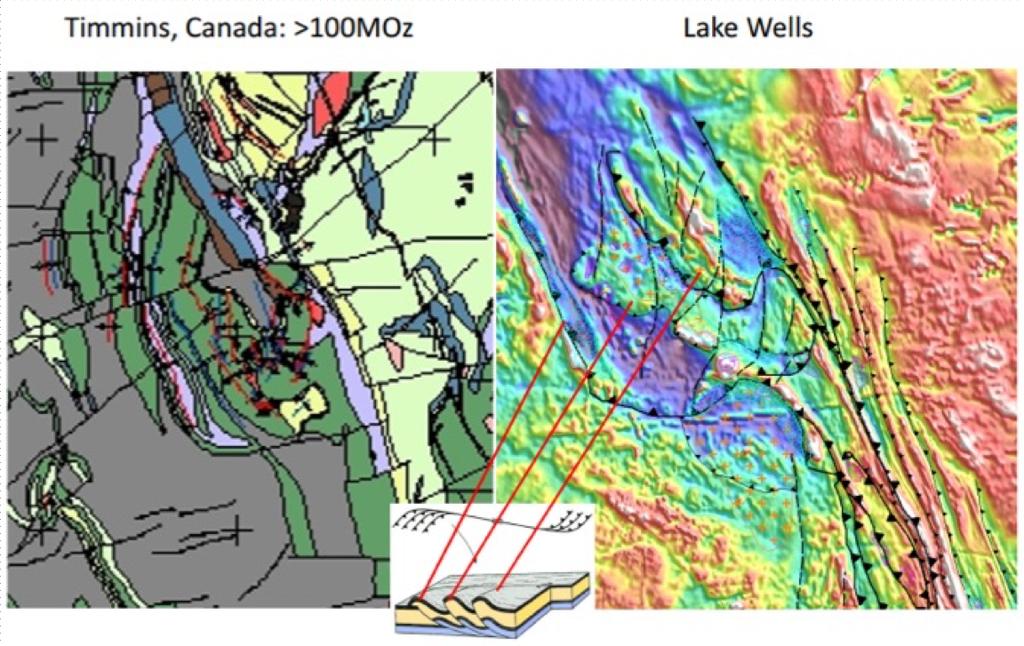 areas considered highly prospective. It is anticipated that drill targets will be identified by the current work program.