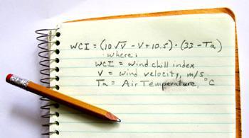 The equation has been refined since Dr. Siple's day, but the ideas he introduced led to modern wind chill charts.