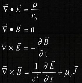 Maxwell s equations can also be written in differential form: ρ E = ε =